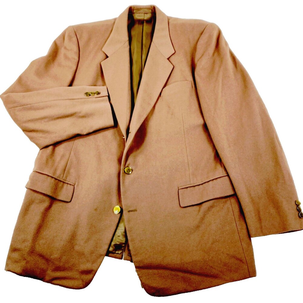 Camel Hair Blazer Johnson Co Bespoke 3 Roll 2 Salmon Pink 46 Hong Kong Preppy
